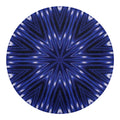 Blue Kaleidoscope Print Round Blanket