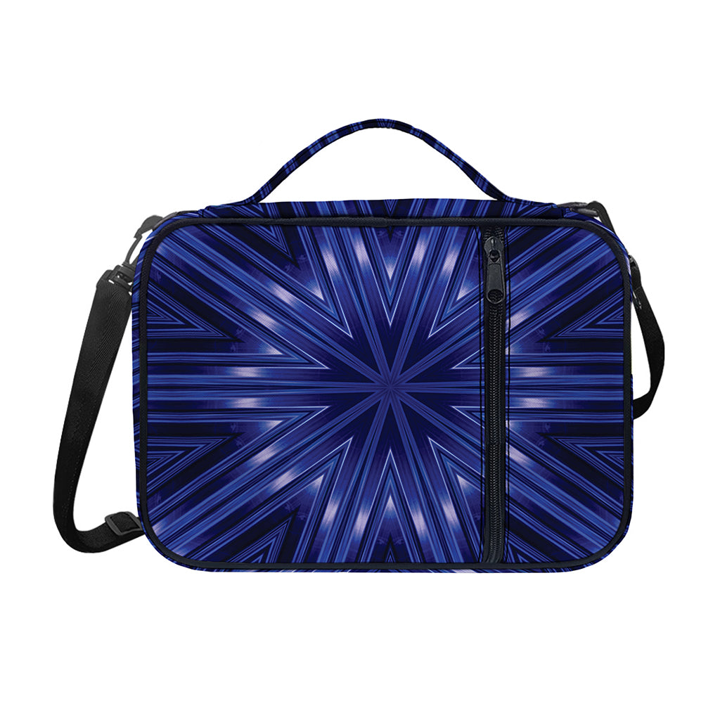 Blue Kaleidoscope Print Shoulder Strap Bible Bag