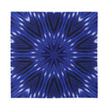 Blue Kaleidoscope Print Silk Bandana