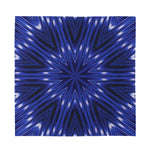 Blue Kaleidoscope Print Silk Bandana