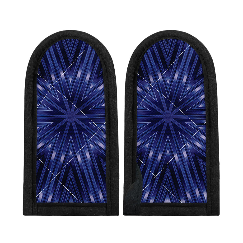 Blue Kaleidoscope Print Skillet Handle Cover