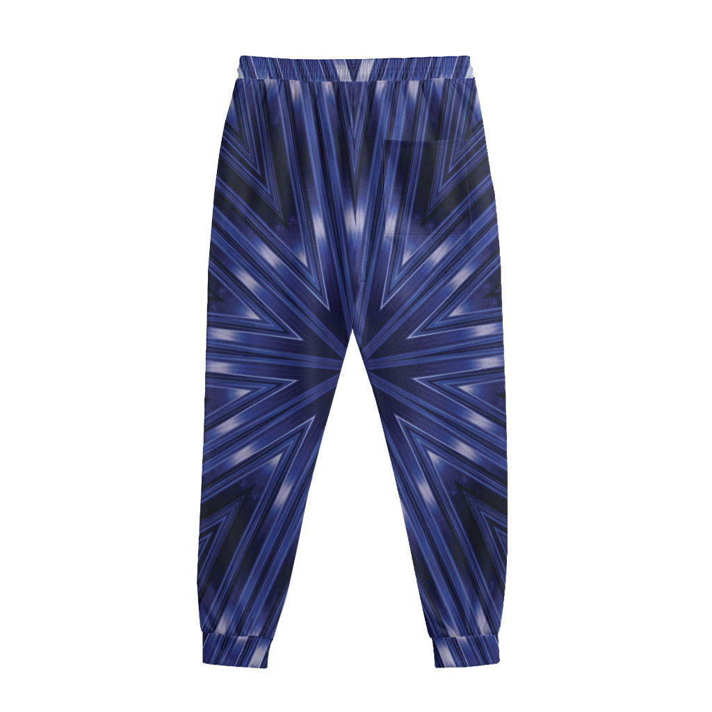 Blue Kaleidoscope Print Sweatpants