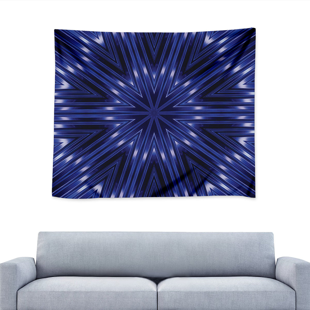 Blue Kaleidoscope Print Tapestry