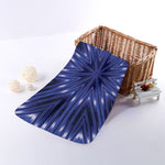 Blue Kaleidoscope Print Towel