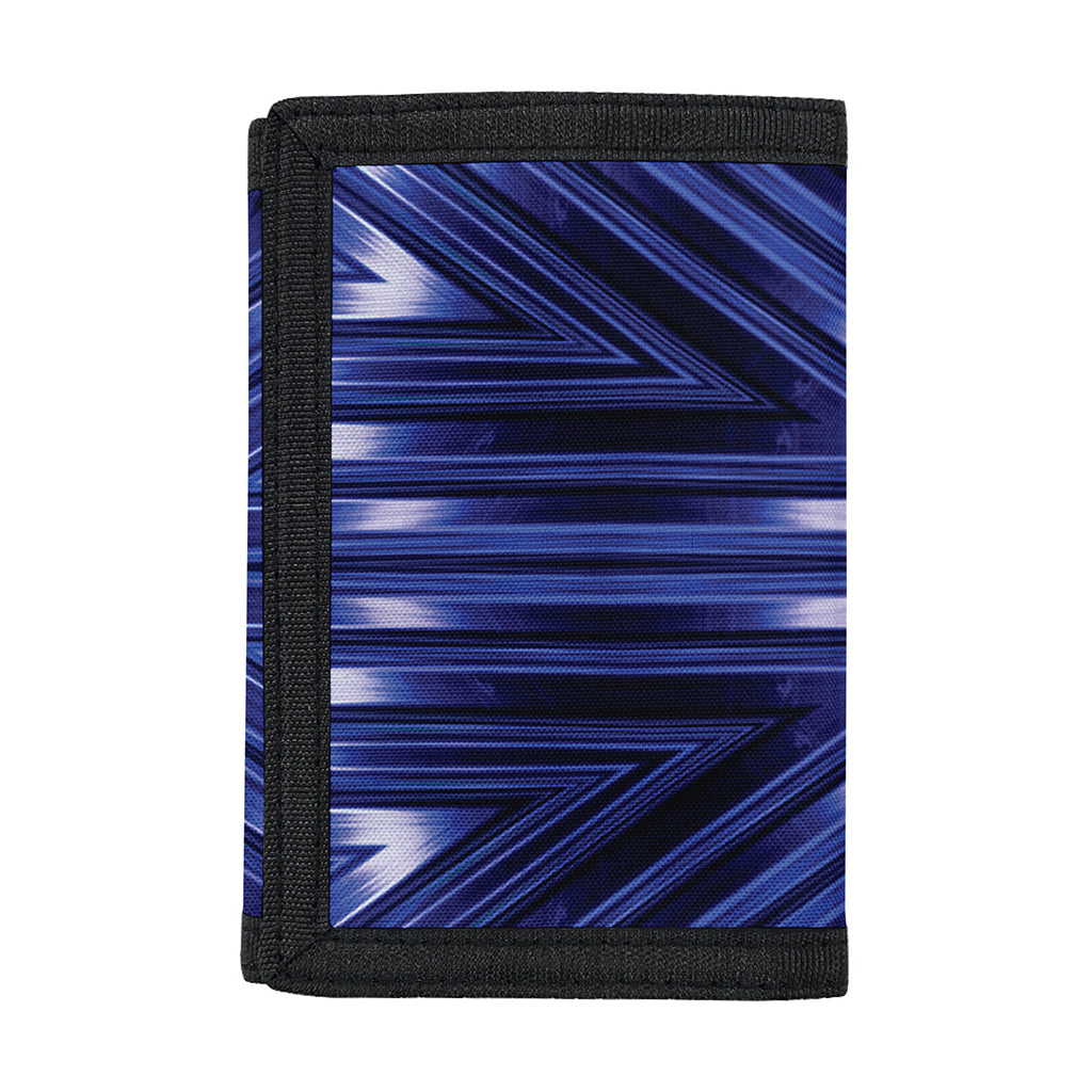 Blue Kaleidoscope Print Trifold Wallet