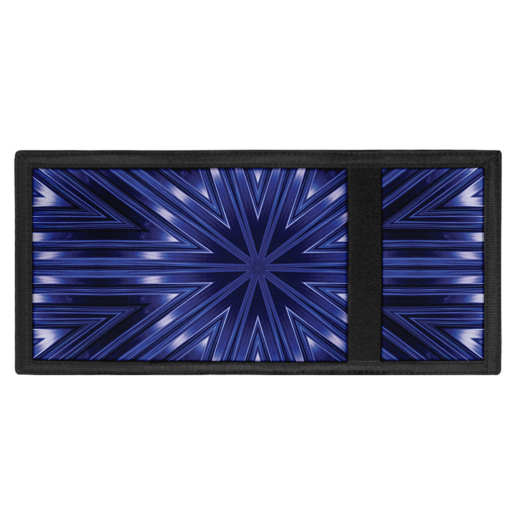 Blue Kaleidoscope Print Trifold Wallet
