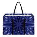 Blue Kaleidoscope Print Utility Tote Bag