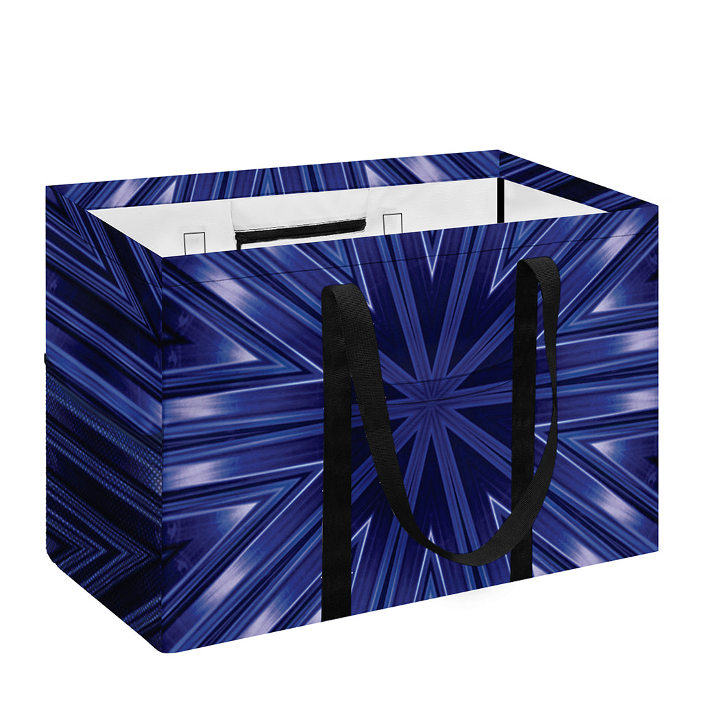 Blue Kaleidoscope Print Utility Tote Bag