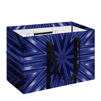Blue Kaleidoscope Print Utility Tote Bag