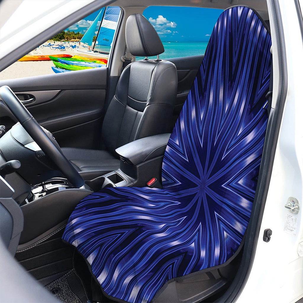 Blue Kaleidoscope Print Waterproof Car Seat Cover