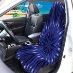 Blue Kaleidoscope Print Waterproof Car Seat Cover