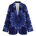 Blue Kaleidoscope Print Women's Blazer