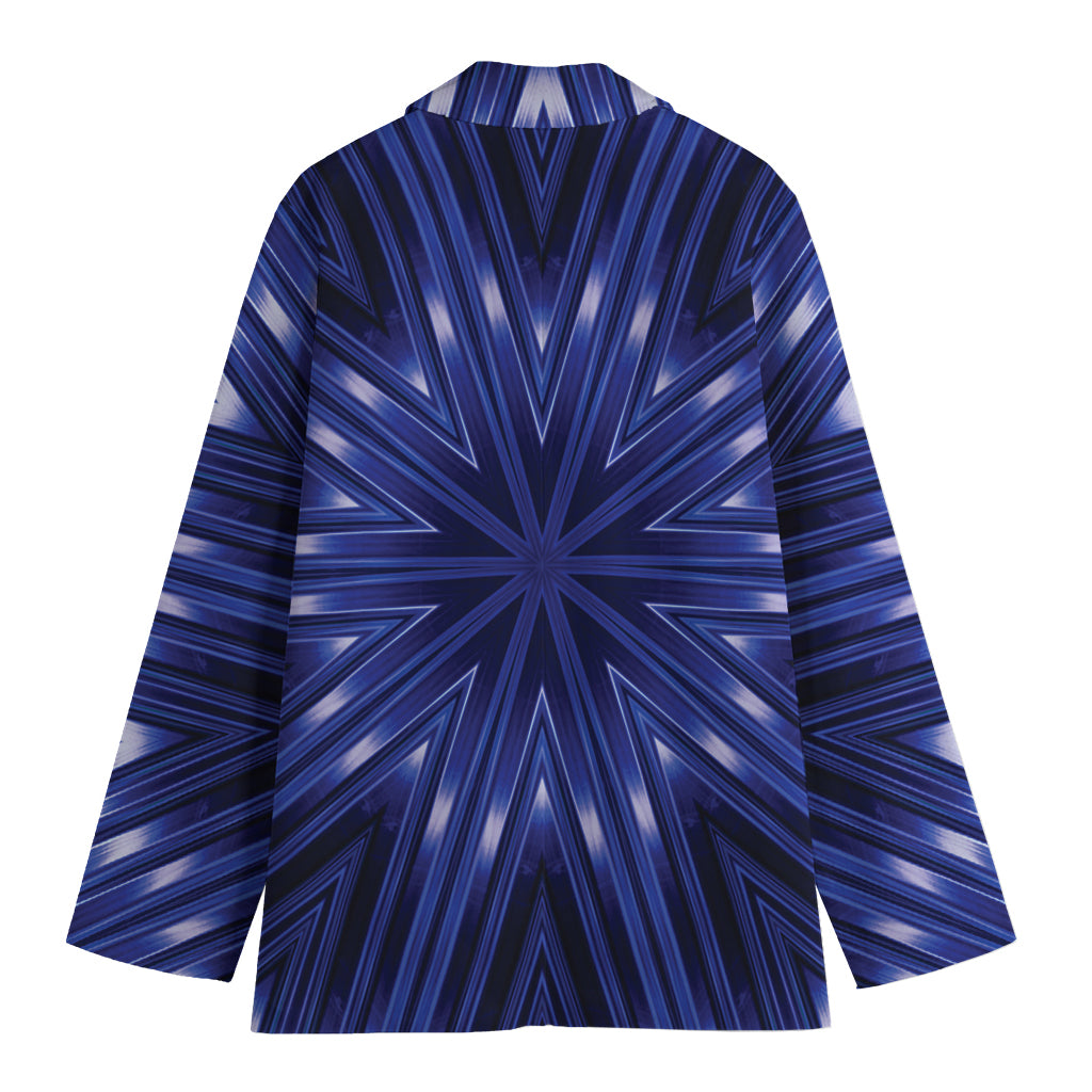 Blue Kaleidoscope Print Women's Blazer