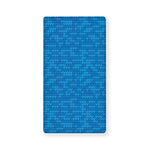 Blue Knitted Pattern Print Baby Crib Sheet