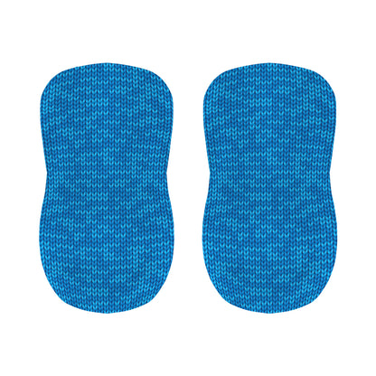 Blue Knitted Pattern Print Bar Stool Covers