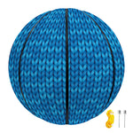 Blue Knitted Pattern Print Basketball