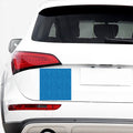 Blue Knitted Pattern Print Car Sticker