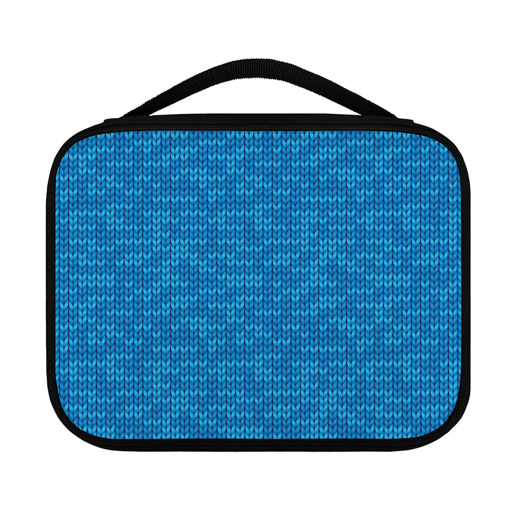 Blue Knitted Pattern Print Classic Bible Case