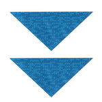 Blue Knitted Pattern Print Dog Bandana