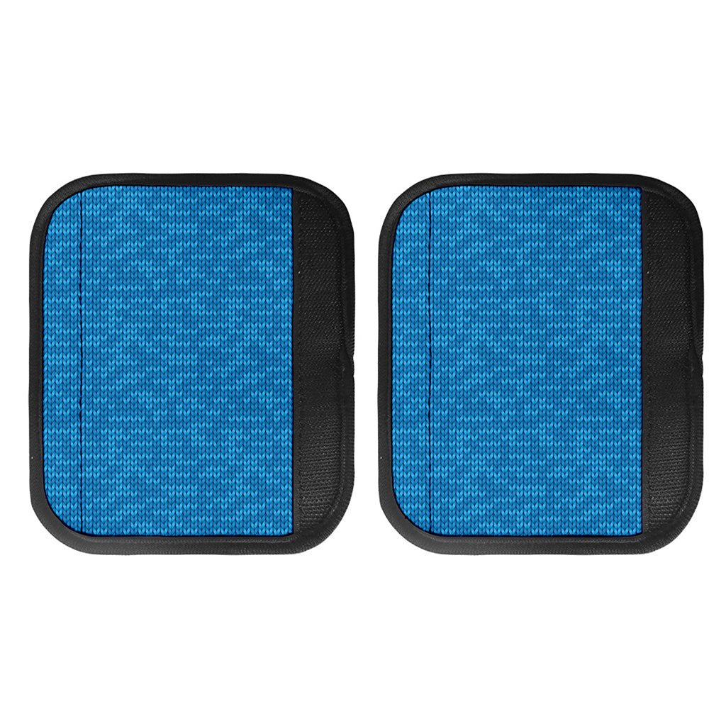 Blue Knitted Pattern Print Handle Covers