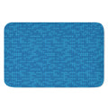 Blue Knitted Pattern Print Indoor Door Mat