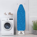 Blue Knitted Pattern Print Ironing Board Cover