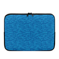 Blue Knitted Pattern Print Laptop Sleeve