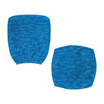 Blue Knitted Pattern Print Office Chair Cover