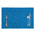 Blue Knitted Pattern Print Placemat