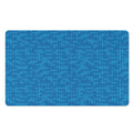 Blue Knitted Pattern Print Polyester Doormat