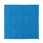 Blue Knitted Pattern Print Silk Bandana