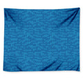 Blue Knitted Pattern Print Tapestry