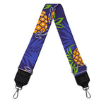 Blue Leaf Pineapple Pattern Print Bag Strap