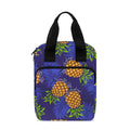 Blue Leaf Pineapple Pattern Print Bible Tote Bag