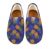 Blue Leaf Pineapple Pattern Print Casual Shoes
