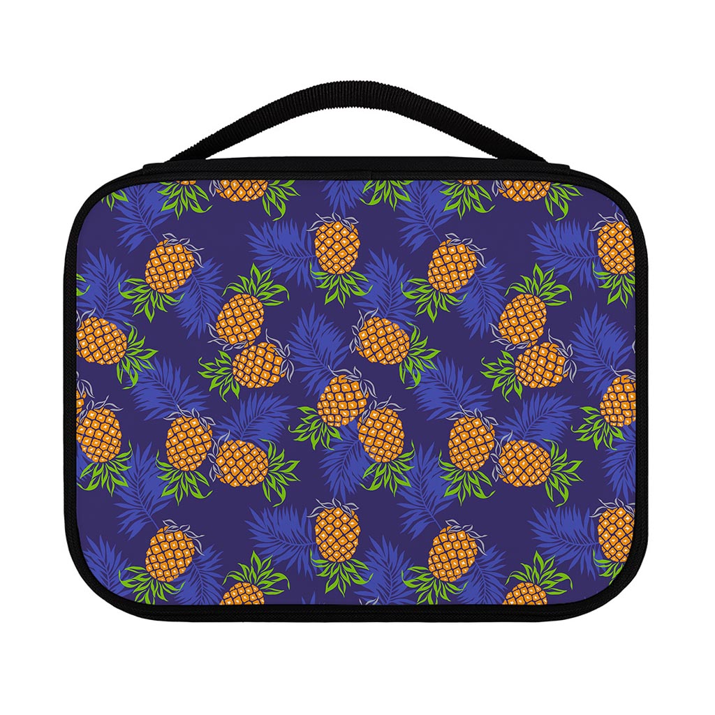 Blue Leaf Pineapple Pattern Print Classic Bible Case
