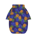Blue Leaf Pineapple Pattern Print Dog Zip Up Hoodie