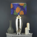 Blue Leaf Pineapple Pattern Print Drum Lamp Shade