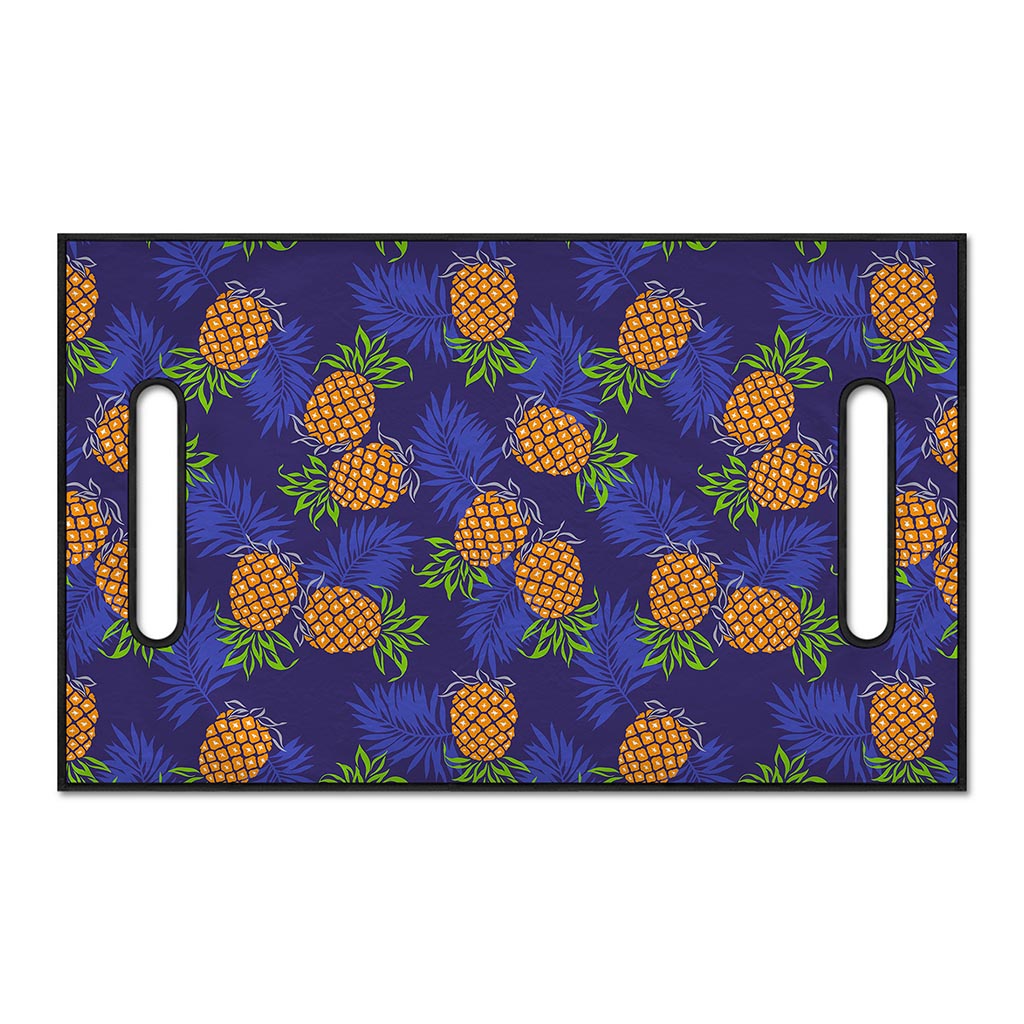 Blue Leaf Pineapple Pattern Print Golf Cart Seat Cover