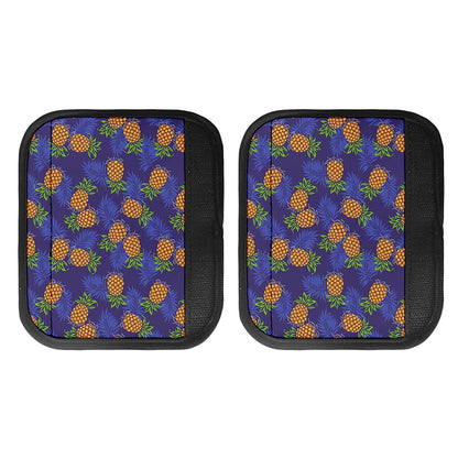 Blue Leaf Pineapple Pattern Print Handle Covers