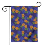 Blue Leaf Pineapple Pattern Print House Flag