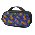 Blue Leaf Pineapple Pattern Print Insulin Cooler Travel Case
