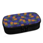 Blue Leaf Pineapple Pattern Print Insulin Cooler Travel Case