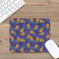 Blue Leaf Pineapple Pattern Print Mouse Pad