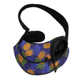 Blue Leaf Pineapple Pattern Print Pet Sling Carrier