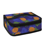 Blue Leaf Pineapple Pattern Print Small Lunch Bag