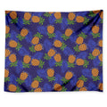 Blue Leaf Pineapple Pattern Print Tapestry