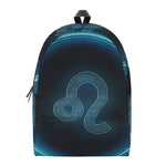 Blue Leo Zodiac Sign Print Backpack