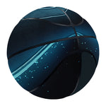 Blue Leo Zodiac Sign Print Basketball