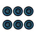 Blue Leo Zodiac Sign Print Coaster Set